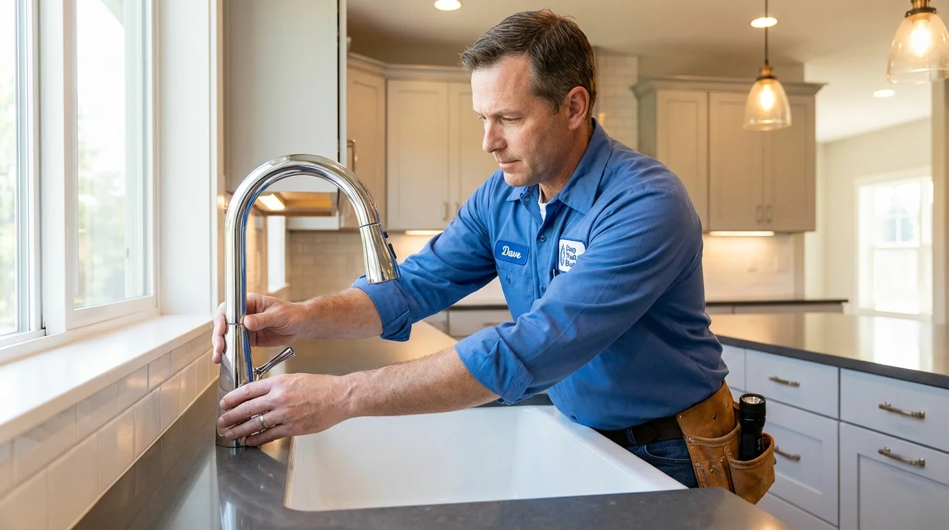 Kitchen faucet installation by Johns Plumbing LLC in Crooks