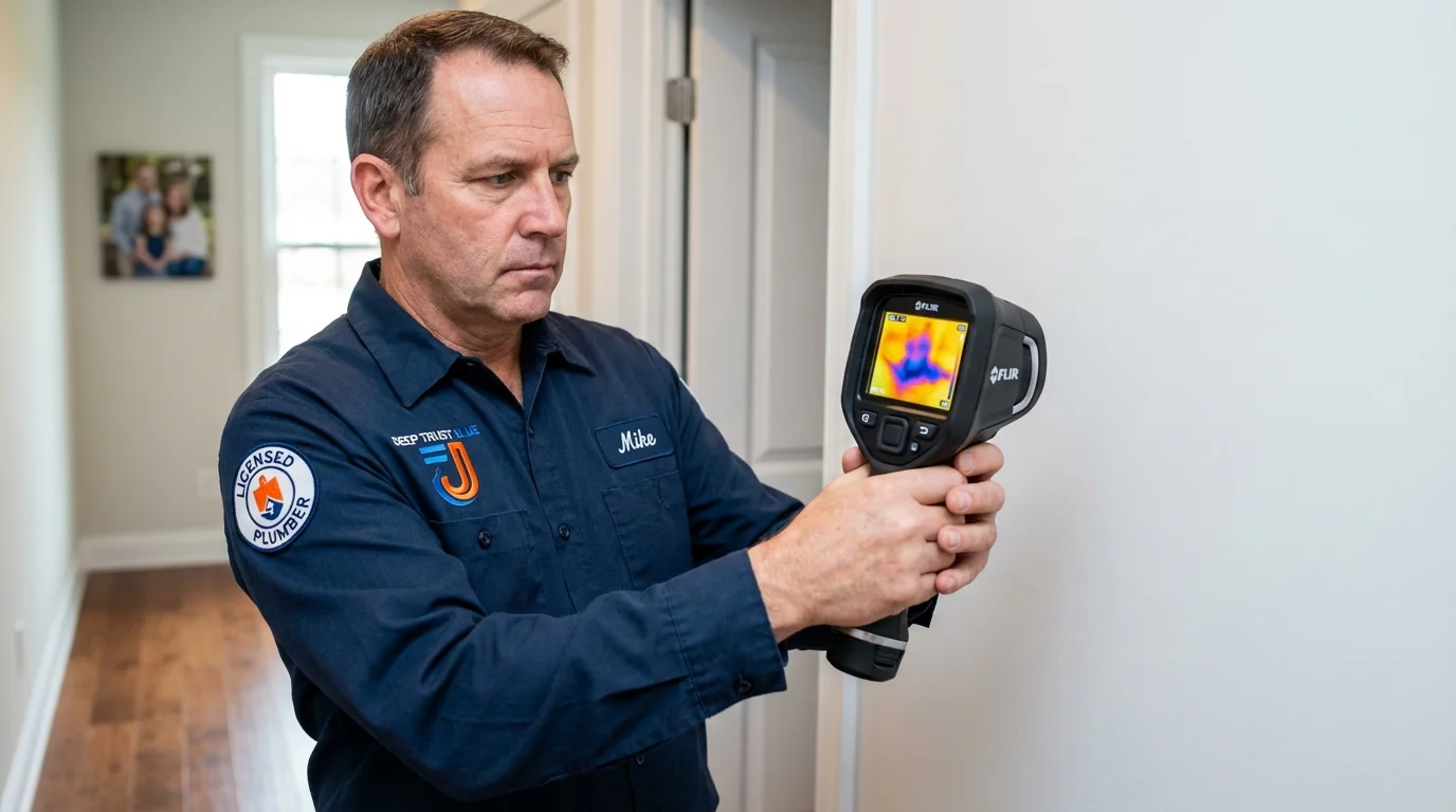 Thermal imaging leak detection by Johns Plumbing LLC in Crooks